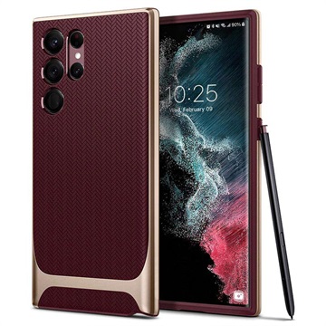 Etui Spigen Neo Hybrid do Samsung Galaxy S22 Ultra 5G - Bordo