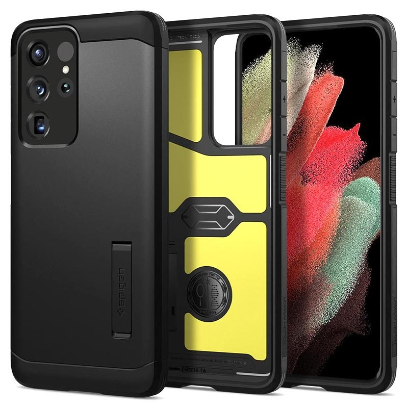 Etui Spigen Tough Armor Do Samsung Galaxy S21 Ultra 5g Czarne Etui Spigen Tough Armor Do Samsung Galaxy S21 Ultra 5g Czarne