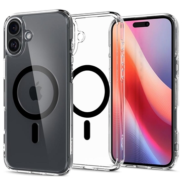 iPhone 16 Plus Etui Spigen Ultra Hybrid Mag - Czerń / Przezroczysty