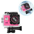 Wodoodporna Sportowa Kamera SJ60 4K WiFi - Różowy