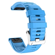 Sportowy silikonowy pasek do Garmin Fenix 3 / 3 HR / 5X / 5X Plus / 6X / 6X Pro - Błękitne