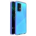 Etui Spring Series z TPU do Samsung Galaxy A52 5G, Galaxy A52s - Przezroczyste / Ciemnoniebieski