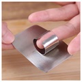 Stainless Steel Finger Guard Kitchen Tool - 6.3cm x 4.8cm
