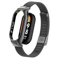 Xiaomi Smart Band 8 Pasek z Siatki ze Stali Nierdzewnej z Etui - Czarny