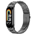 Bransoletka ze Stali Nierdzewnej do Zegarka Xiaomi Smart Band 8 - Czerń