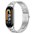 Bransoletka ze Stali Nierdzewnej do Zegarka Xiaomi Smart Band 8 - Srebrny