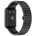 Bransoletka ze stali nierdzewnej do zegarka Huawei Watch Fit - Czarna
