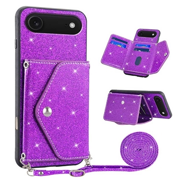 Etui iPhone Air Stardust z Miejscem na Kartę - Fiolet
