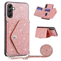 Etui Stardust Samsung Galaxy A14/A14 5G z Miejscem na Kartę - Róż