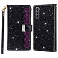 Samsung Galaxy S22+ 5G Etui z Portfelem Starlight Series - Czarne