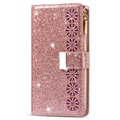 Samsung Galaxy S22 5G Etui z Portfelem Starlight Series - Różowe Złoto