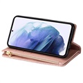 Samsung Galaxy S22 5G Etui z Portfelem Starlight Series - Różowe Złoto