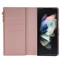 Samsung Galaxy Z Fold4 5G Etui-Portfel z Serii Starlight - Różowe Złoto