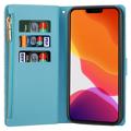 iPhone 14 Max Etui-Portfel z Serii Starlight - Błękit