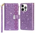 iPhone 14 Pro Max Etui z Portfelem Starlight Series - Fiolet
