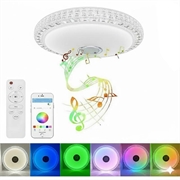 Inteligentna lampa sufitowa LED Starry Sky z głośnikiem Bluetooth i budzikiem - 36W/30cm