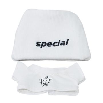 Ubranka w stylu ulicznym dla lalki Labubu 17 cm - 2 szt. - Biały