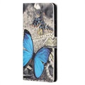 Motorola Moto G31/G41 Etui Portfel Style Seria - Niebieski Motyl