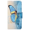Nokia 5.4 Pokrowiec-Portfel Style Series - Niebieski Motyl