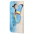Nokia 5.4 Pokrowiec-Portfel Style Series - Niebieski Motyl