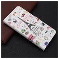 Etui z portfelem z serii Style do telefonu Huawei Nova 5T, Honor 20/20S - Wieża Eiffla