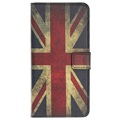 Etui z portfelem z serii Style do telefonu Samsung Galaxy A20e - Union Jack