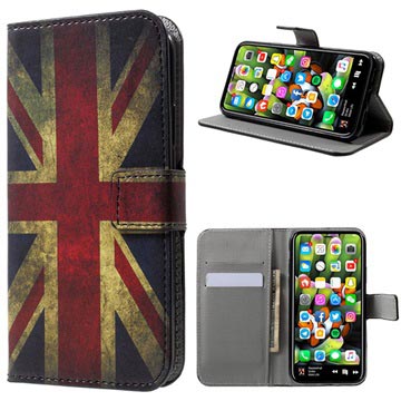 Etui z Portfelem z Serii Style do iPhone X / iPhone XS - Flaga Brytyjska