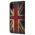 Etui z Portfelem z Serii Style do iPhone X / iPhone XS - Flaga Brytyjska