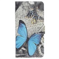 Etui z portfelem z serii Style do telefonu iPhone 11 Pro - Niebieski Motyl