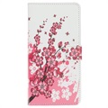 Etui z portfelem z serii Style do telefonu iPhone 11 Pro - Różowe Kwiaty