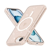 iPhone 16e Hybrydowe Etui Stylish Glitter Series - Zgodność z MagSafe - Złoto