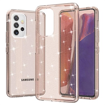 Samsung Galaxy A53 5G Hybrydowe Etui Stylish Glitter Series - Złoto