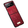 Samsung Galaxy Z Flip4 5G Hybrydowe Etui Sulada Celebrity - Czerwień