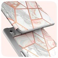 iPad Mini (2021) Etui Folio Supcase Cosmo - Różowy Marmur