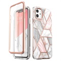 Hybrydowe etui Supcase Cosmo do iPhone 11 - Różowy Marmur