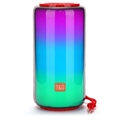 Stereofoniczny Głośnik Bluetooth ze Światłami RGB T&G TG639 - Czerwień