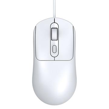 Mysz przewodowa T-WOLF G580 z antypoślizgowym scrollem 3D - biała