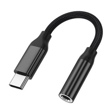 TIANSTON do iPhone\'a 15 Adapter słuchawkowy męski typu C na żeński 3,5 mm Kabel audio