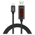 TOPK AC27 Kabel MicroUSB Danych & Ładowania z LCD - 1m