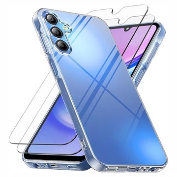 Samsung Galaxy A17/A26 Etui z TPU i 2x Szkło Hartowane - 9H - Przezroczysty