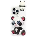 iPhone 14 Pro Etui z TPU Serii Figur 3D - Słodka Panda