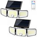 TY10305 Solarna lampa ścienna z 3 głowicami - 280 LED - 2 szt.