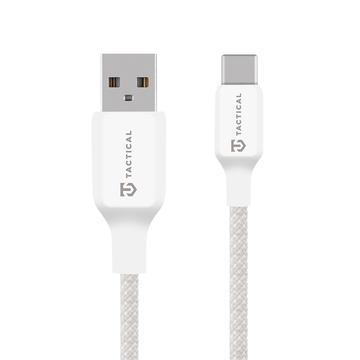 Kabel Tactical Stitch Thread USB-A / USB-C - 0.3m, 15W - biały
