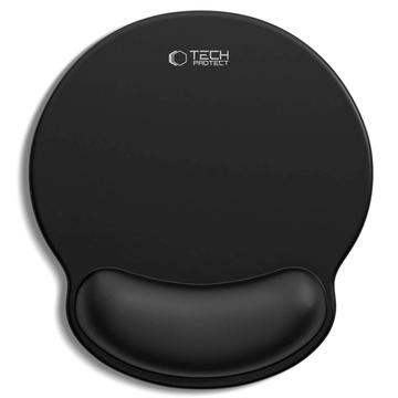 Podkładka pod mysz Tech-Protect A200 z żelową podpórką pod nadgarstek - 25x22.5cm - czarna