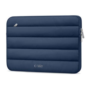 Puszysty pluszowy pokrowiec na laptopa Tech-Protect 13"-14" - granatowy