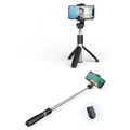 Kijek do Selfie Tech-Protect L01S z Bluetooth ze Statywem – Czarny