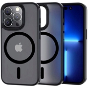 iPhone 13 Pro Etui Tech-Protect Magmat - Kompatybilne z MagSafe - Półprzezroczysty Czerń