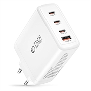 4-Portowa Ładowarka Sieciowa Tech-Protect NC100W-GAN 100W - 3xUSB-C, USB-A - Biała