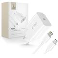 Ładowarka ścienna Tech-Protect NC20W z kablem Lightning - biała