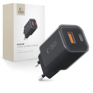 Dwuportowa ładowarka ścienna Tech-Protect NCM33W o mocy 30W